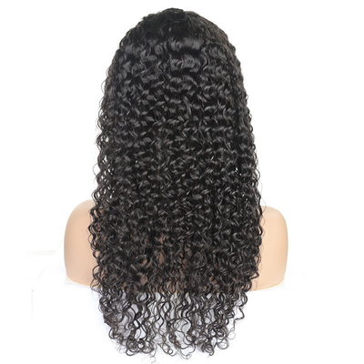 Perrucche Frontali a pizzo Capelli Umani Pervertiti Ricci Naturali Neri Pizzo Frontale 13*4/4*4/T-Lace