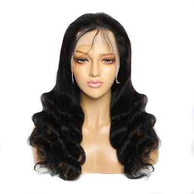 Perrucche Frontali a pizzo Capelli Umani Pervertiti Ricci Naturali Neri Pizzo Frontale 13*4/4*4/T-Lace