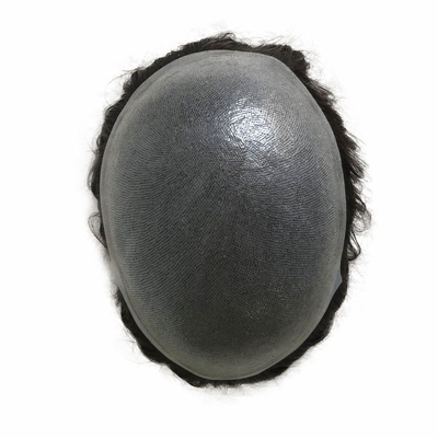 Uomini capelli Indian Remy Capelli umani Toupee con 100% capelli vergine cuticule allineato