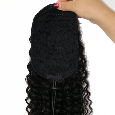 Body Wave Wrap Black Hair Piece con vantaggio di perdita e senza intreccio