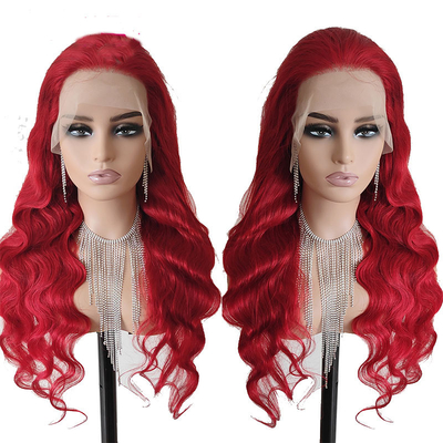 Body Wave Cherry Rosso Afro Capelli Umani Parrucche per donne nere in piccole/grandi/medio taglio