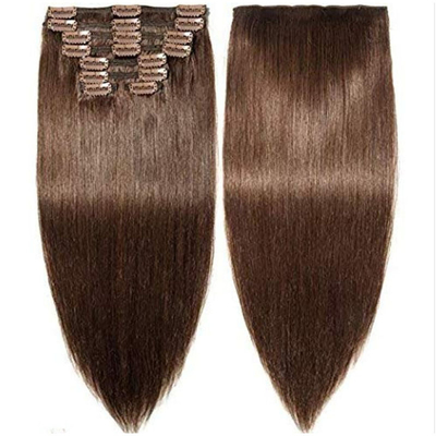 Alto grado 12A estensione dei capelli a clip per donne bianche 4 colore Remy 100% capelli umani
