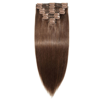 Alto grado 12A estensione dei capelli a clip per donne bianche 4 colore Remy 100% capelli umani