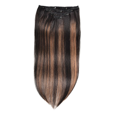 Virgin Highlight Remy Hair Clip In Extensions 7-9 pezzi Set per capelli naturali reali grezzi