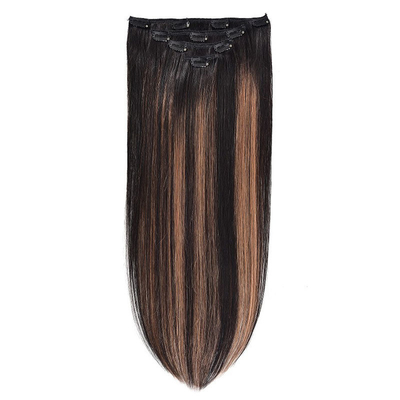 Virgin Highlight Remy Hair Clip In Extensions 7-9 pezzi Set per capelli naturali reali grezzi