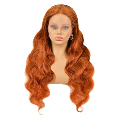 Remy Hair Top Grade Brasiliano 13*4 Highlight Perugia con colore zenzero HD Pizzo Frontale