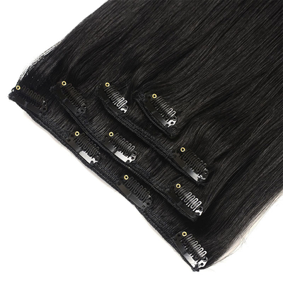 Virgin Highlight Remy Hair Clip In Extensions 7-9 pezzi Set per capelli naturali reali grezzi