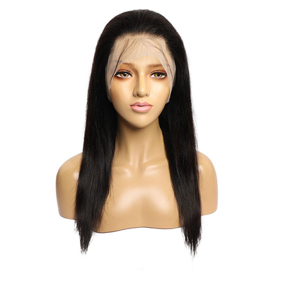 Marrone chiaro 150% 180% Densità ossea dritta brasiliana 360 pizzo frontale Remy HD pizzo parrucca con capelli da bambino