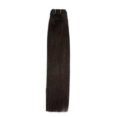 100% estensioni di capelli umani cuticule completa doppio disegnato vera vergine grezza naturale Remy invisibile clip senza cuciture