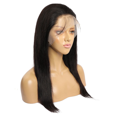 Marrone chiaro 150% 180% Densità ossea dritta brasiliana 360 pizzo frontale Remy HD pizzo parrucca con capelli da bambino