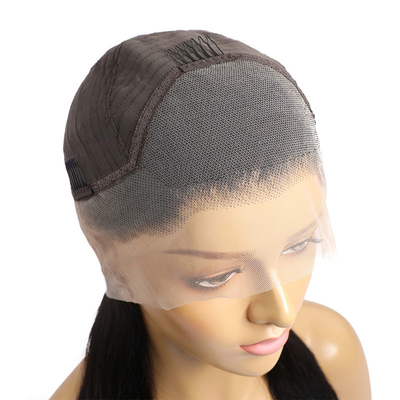 Marrone chiaro 150% 180% Densità ossea dritta brasiliana 360 pizzo frontale Remy HD pizzo parrucca con capelli da bambino