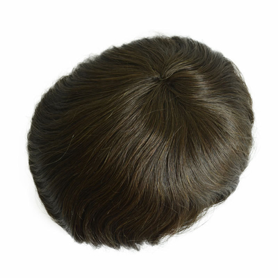 6 pollici base di pizzo sostituzione dei capelli umani alta densità sistema di capelli a maglia anteriore per uomini