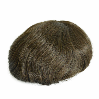 6 pollici base di pizzo sostituzione dei capelli umani alta densità sistema di capelli a maglia anteriore per uomini