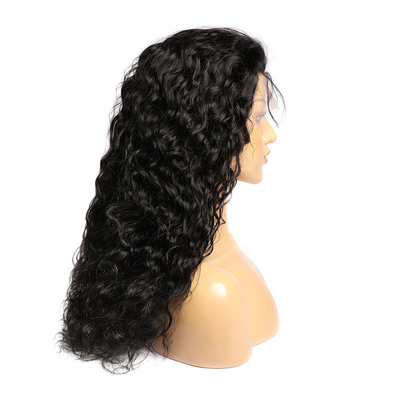 14-28 pollici Remy capelli onde d'acqua Frontale capelli umani parrucche con nodi sbiancati Pre Pucked