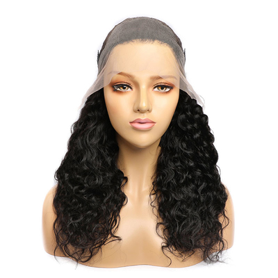 14-28 pollici Remy capelli onde d'acqua Frontale capelli umani parrucche con nodi sbiancati Pre Pucked