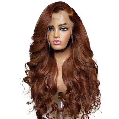 Colore pizzo marrone chiaro 13*4 HD Afro Kinky capelli umani dritti pizzo parrucche frontali Venditori