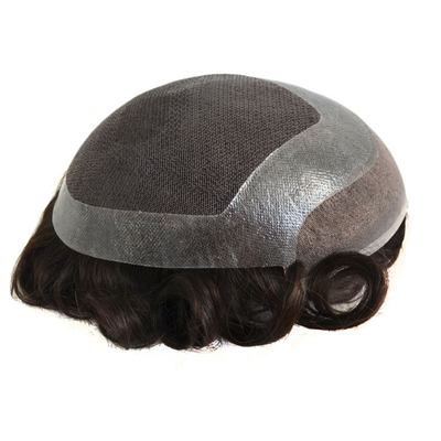Stile HD e pizzo morbido per il capello maschile parrucca 6 pollici lunghezza Afro riccio tessuto Toupee per uomini neri