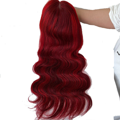 Dimensione media 100% Capelli umani Rosso Marrone Rilievo Corpo Ondata HD Pizzo Perugia Capelli grezzi Venditore