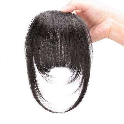 Toupee Design Left Remy Brasiliano Capelli Umani Bangs Clip In Hair Estensione per le donne nere
