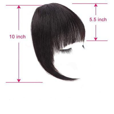 Toupee Design Left Remy Brasiliano Capelli Umani Bangs Clip In Hair Estensione per le donne nere