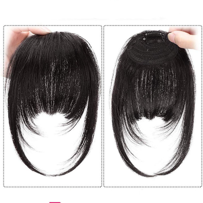 Toupee Design Left Remy Brasiliano Capelli Umani Bangs Clip In Hair Estensione per le donne nere