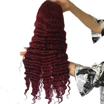 Le parrucche per capelli umani a onde profonde con cuticule piena