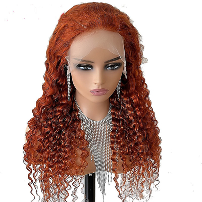 12-34 Inch Raw Indian Real Chestnut Brown Hair Wig HD Trasparente Parrucca Frontale in pizzo svizzero