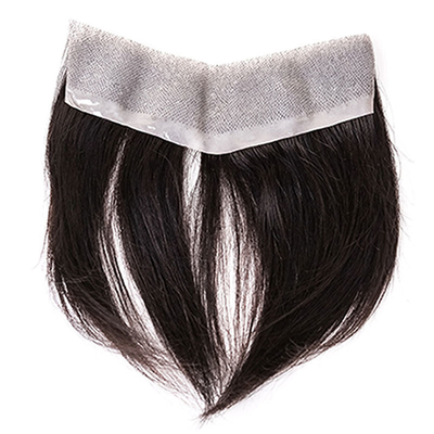 Super PU Skin Hair Topper 100% Capelli Umani Con Disegno Di Toupee Con Invisibile V Loop Front