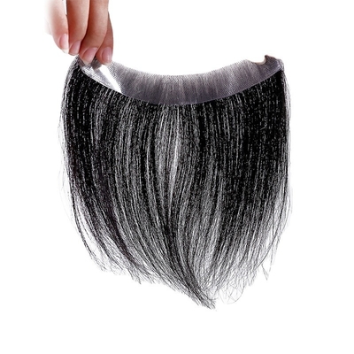 Super PU Skin Hair Topper 100% Capelli Umani Con Disegno Di Toupee Con Invisibile V Loop Front