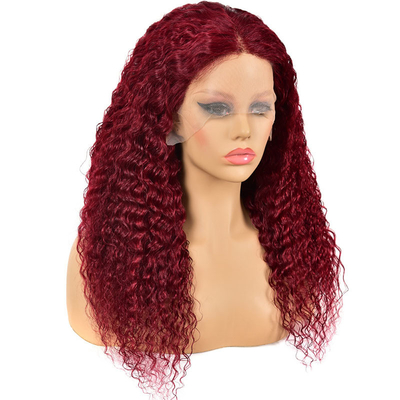 Sì, capelli vergini 100% capelli umani capelli brasiliani Hd pizzo parrucche frontali venditori 99J Borgogna