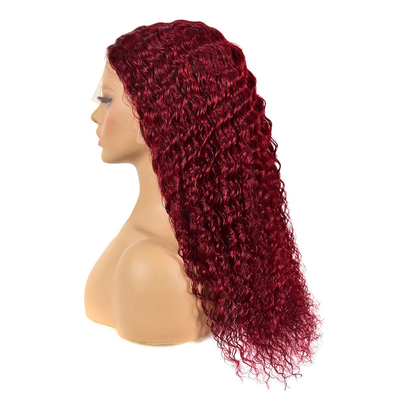 Sì, capelli vergini 100% capelli umani capelli brasiliani Hd pizzo parrucche frontali venditori 99J Borgogna