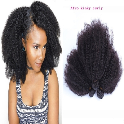 Fusioni di capelli a onde profonde per capelli ricci afro Kinky SINGLE WEFT Tipo di estensione dei capelli