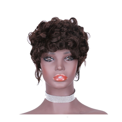 Remy Hair Capelli brasiliani di qualità macchina fatta parrucche ricci pre-plucked per le donne nere