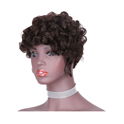 Remy Hair Capelli brasiliani di qualità macchina fatta parrucche ricci pre-plucked per le donne nere