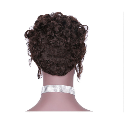 Remy Hair Capelli brasiliani di qualità macchina fatta parrucche ricci pre-plucked per le donne nere