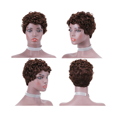 Remy Hair Capelli brasiliani di qualità macchina fatta parrucche ricci pre-plucked per le donne nere