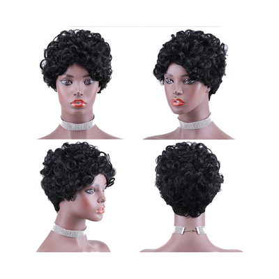 Remy Hair Capelli brasiliani di qualità macchina fatta parrucche ricci pre-plucked per le donne nere