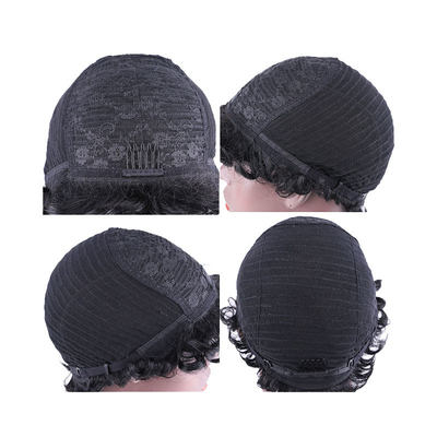 Remy Hair Capelli brasiliani di qualità macchina fatta parrucche ricci pre-plucked per le donne nere