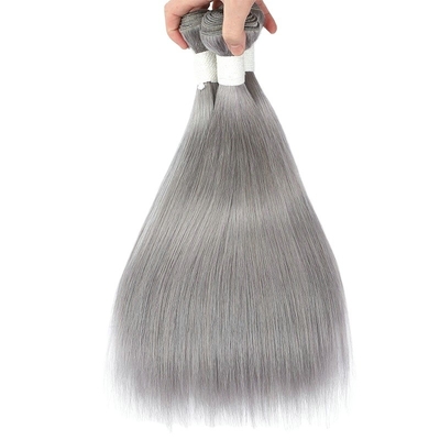 Indian Virgin Raw Cuticle Aligned Grey Grade 10A Fusioni di capelli umani provenienti da India Vendor