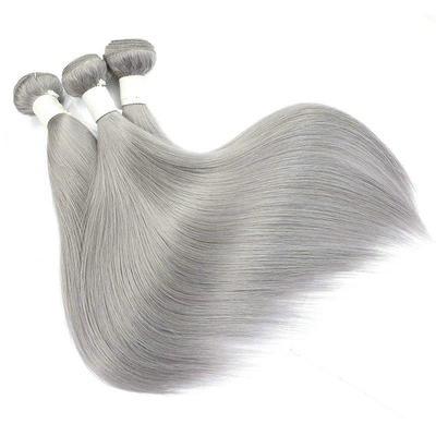Indian Virgin Raw Cuticle Aligned Grey Grade 10A Fusioni di capelli umani provenienti da India Vendor