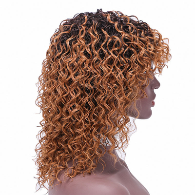 Bellezza calda corta ricci 100% capelli umani brasiliani parrucche di taglio da fantoccio di taglia media