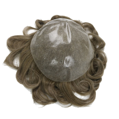 Giudaico Custom 150 Densità Remy Toppers capelli umani con base di pelle iniettata