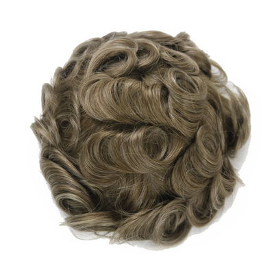 Giudaico Custom 150 Densità Remy Toppers capelli umani con base di pelle iniettata