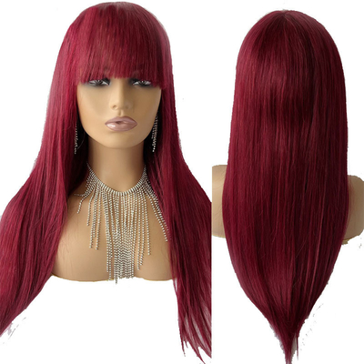 Cuticule vergine allineata osso rettilineo capelli umani parrucche 12A Remy capelli senza perdita liscia