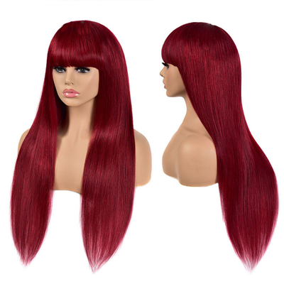 Cuticule vergine allineata osso rettilineo capelli umani parrucche 12A Remy capelli senza perdita liscia