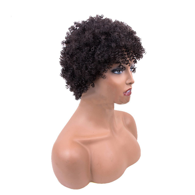 Materiale di base di pizzo svizzero Pixie taglio di capelli umani parrucche per donne nere Remy grado di capelli
