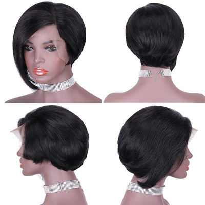 Prezzi accessibili Full Cuticle 13*4 Lace Frontale Short Wigs per Fashion Design Pronte per la spedizione
