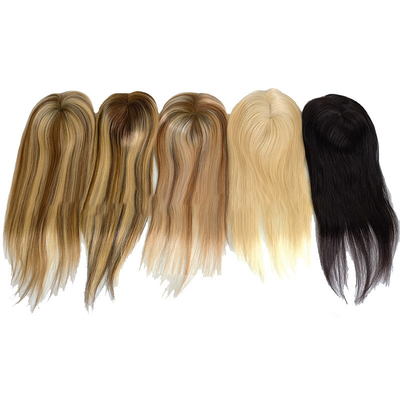 Sistema di sostituzione di toupee per capelli lunghi a doppio mono da 6 per 8 per spose