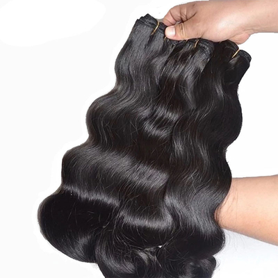 12A Grado doppia trama trama cambogiana peruviana visone brasiliana corpo ondulato fasci di capelli umani