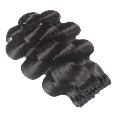 12A Grado doppia trama trama cambogiana peruviana visone brasiliana corpo ondulato fasci di capelli umani